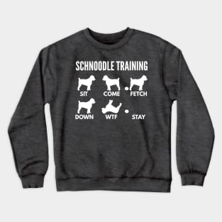 Schnoodle Training Schnoodle Dog Tricks Crewneck Sweatshirt